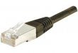 Câble Ethernet Cat 6 50m F/UTP cuivre noir