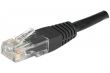 Câble Ethernet Cat 6 0.30m UTP noir