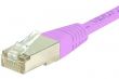 Câble Ethernet Cat 6a F/UTP LSOH snagless rose - 0.30m