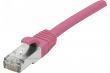 Câble Ethernet Cat 6a F/UTP LSOH snagless rose - 1m