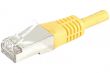 Câble Ethernet CAT6a 0.50m S/FTP jaune