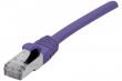Câble Ethernet Cat 6a 0.15m S/FTP Snagless LSOH violet
