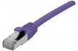 Câble Ethernet Cat 6a 0.30m S/FTP Snagless LSOH violet