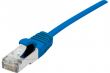 Câble Ethernet Cat 6a S/FTP LSOH Ultra Fin bleu 0.30m