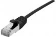 Câble Ethernet Cat 6a S/FTP LSOH Ultra Fin noir 0.30m