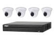 Pack de vidéosurveillance IP POE 4 caméras dômes HD 5MP - 1To