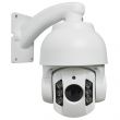 Caméra de surveillance IP dôme PTZ extérieure Hi-POE 4K 8MP STARLIGHT Zoom x30 - 200m blanche