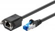 Rallonge Ethernet Cat 6a 0.50m S/FTP noire