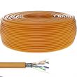 Bobine de câble Ethernet RJ45 Cat 5e multibrin F/UTP CCA AWG26 - 100m Orange