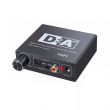 Convertisseur audio numérique vers analogique (2x RCA / Jack 3.5mm) 192KHz avec contrôle du volume