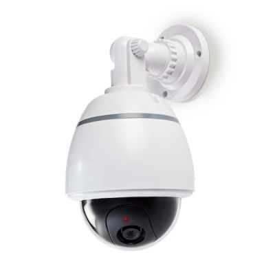 Caméra factice de surveillance dôme motorisée - IP44 blanche => Livraison  3h gratuite* @ Click & Collect Magasin Paris République