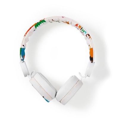 Casque audio filaire pour enfants avec câble de 1.20m Safari Blanc =>  Livraison 3h gratuite* @ Click & Collect magasin Paris République