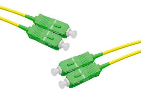 FiberGlobal Câble à Fibre Optique Monomode SC/APC á SC/APC pour