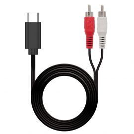 Câble USB type C vers 2x RCA audio mâle 1m