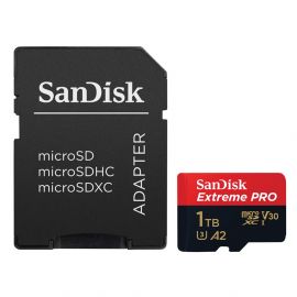 Carte mémoire Micro SD SanDisk Extreme Pro V30 UHS-I 1To (avec adaptateur SD)
