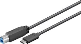 Câble USB type C vers USB type B 3.0 - 1m noir