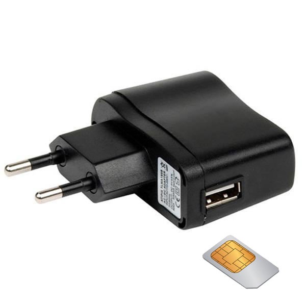 Micro espion GSM dans prise 2 port USB - Écouter en direct